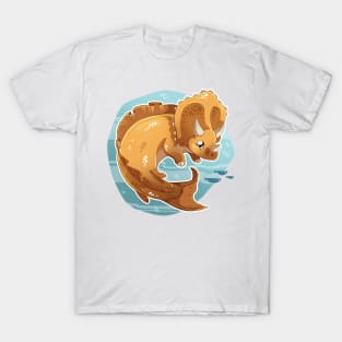 Triceratops mermaid T-Shirt